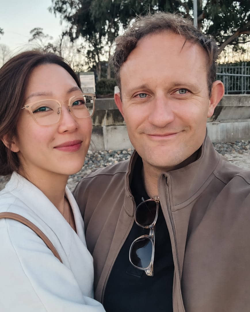 Pastor Matt and his wife at the beach in Sandy Bay